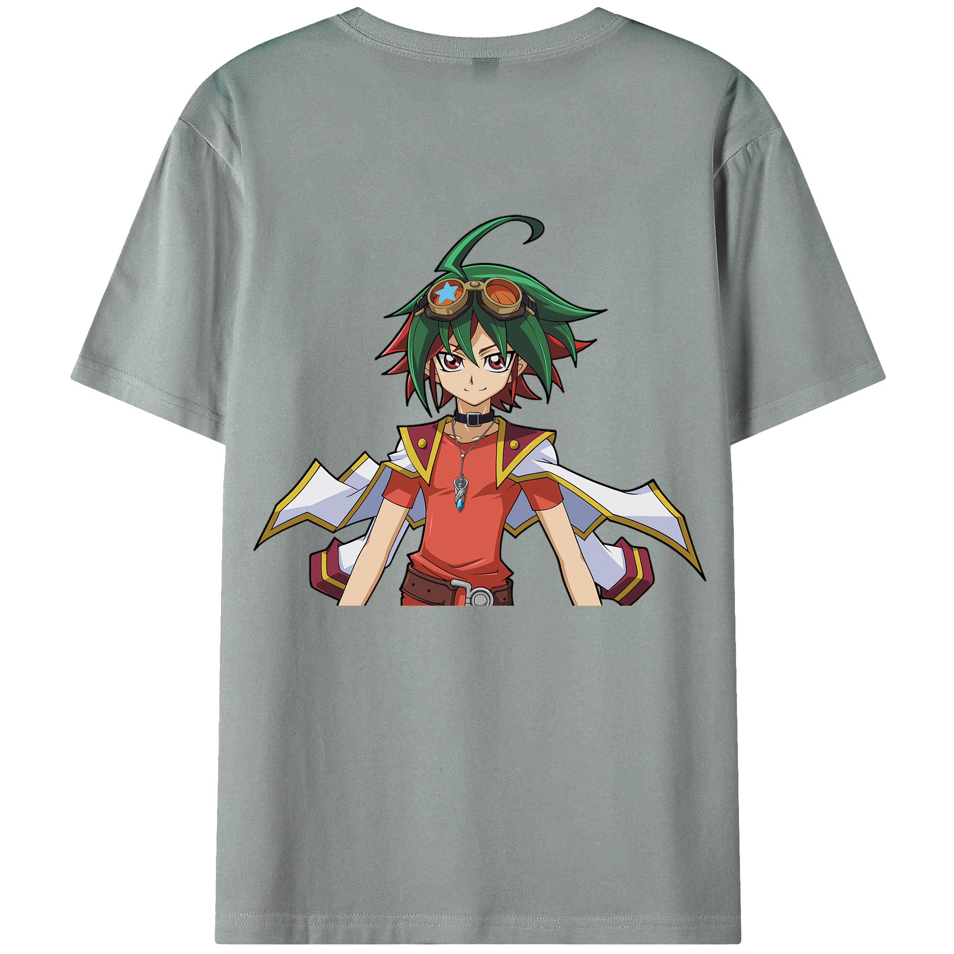 （画像用） 遊☆戯☆王 Yu-Gi-Oh! 綿100％ メンズ半袖Tシャツ（バックプリント） 通気性